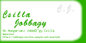 csilla jobbagy business card